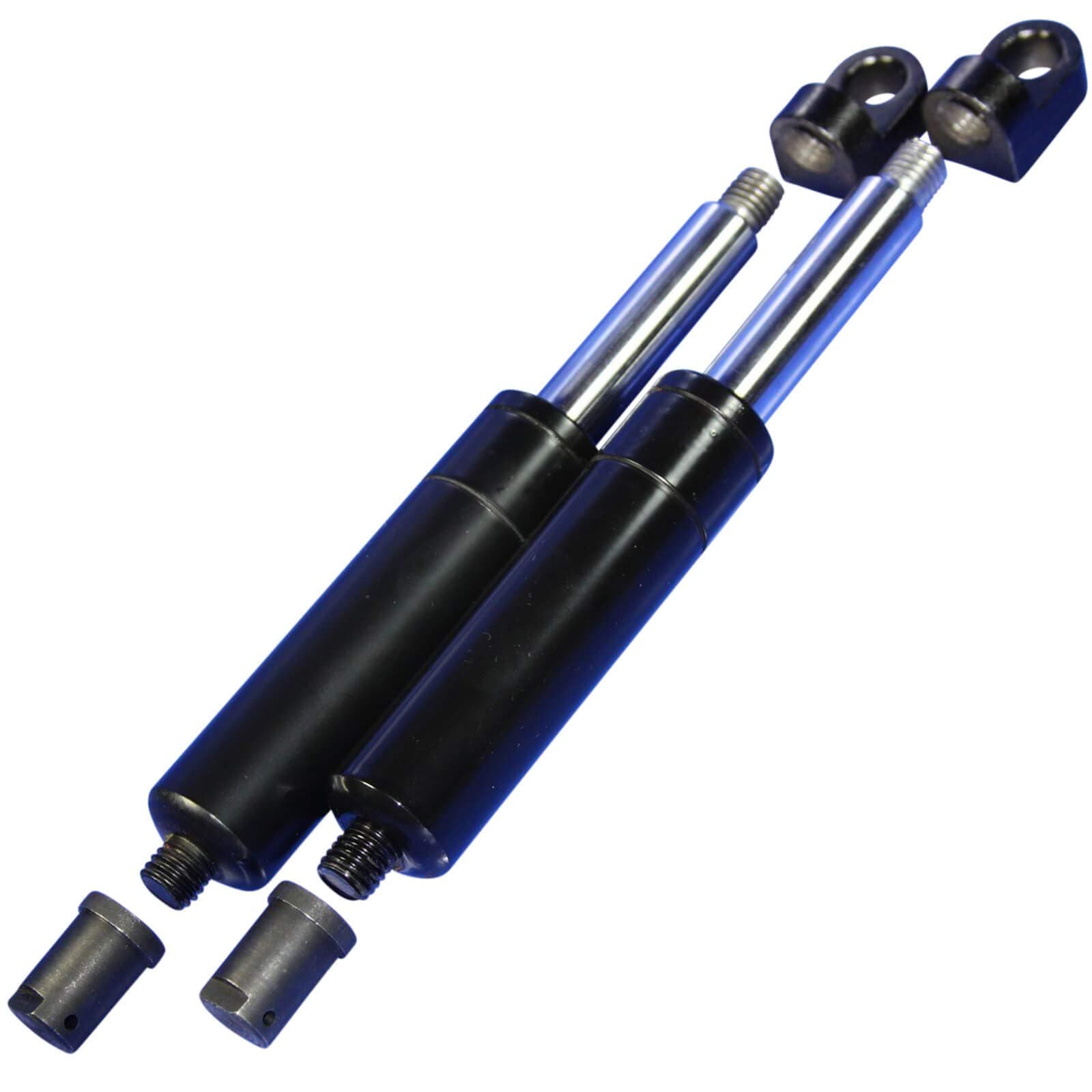 2 Bolt On Lambo Vertical Door Kit Replacement Shocks + L Fittings & End Caps - 7 3/4" M12 500lbs to 950lbs by XEquipped (950lbs)
