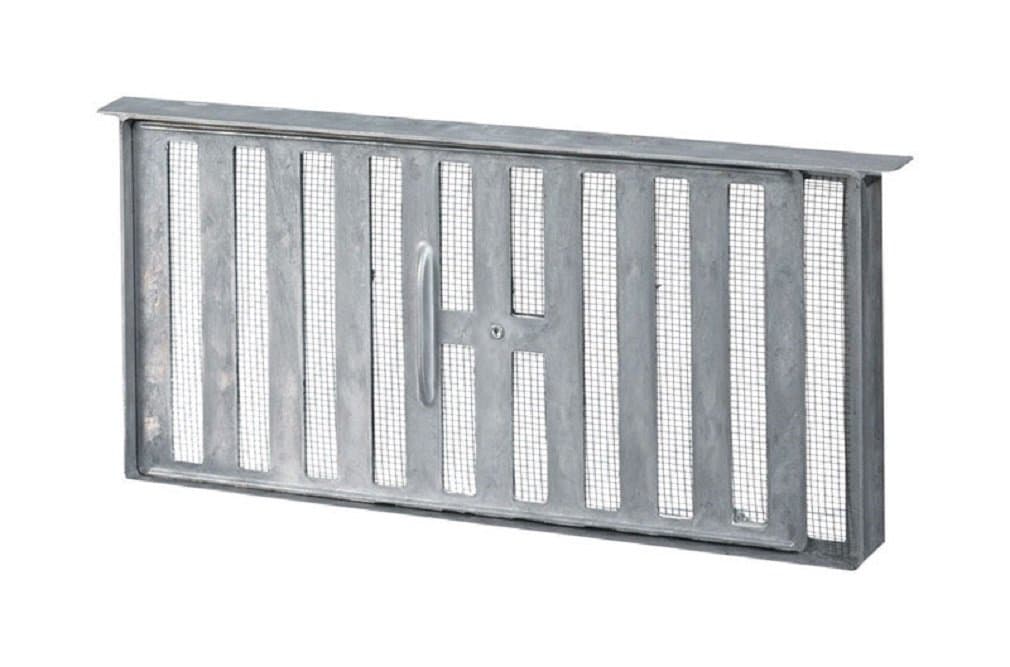 Air VentFoundation Vent 16" X 8" 45 Sq. in. Free Area, Aluminum Mill - Silver Gray, 16" x 8"