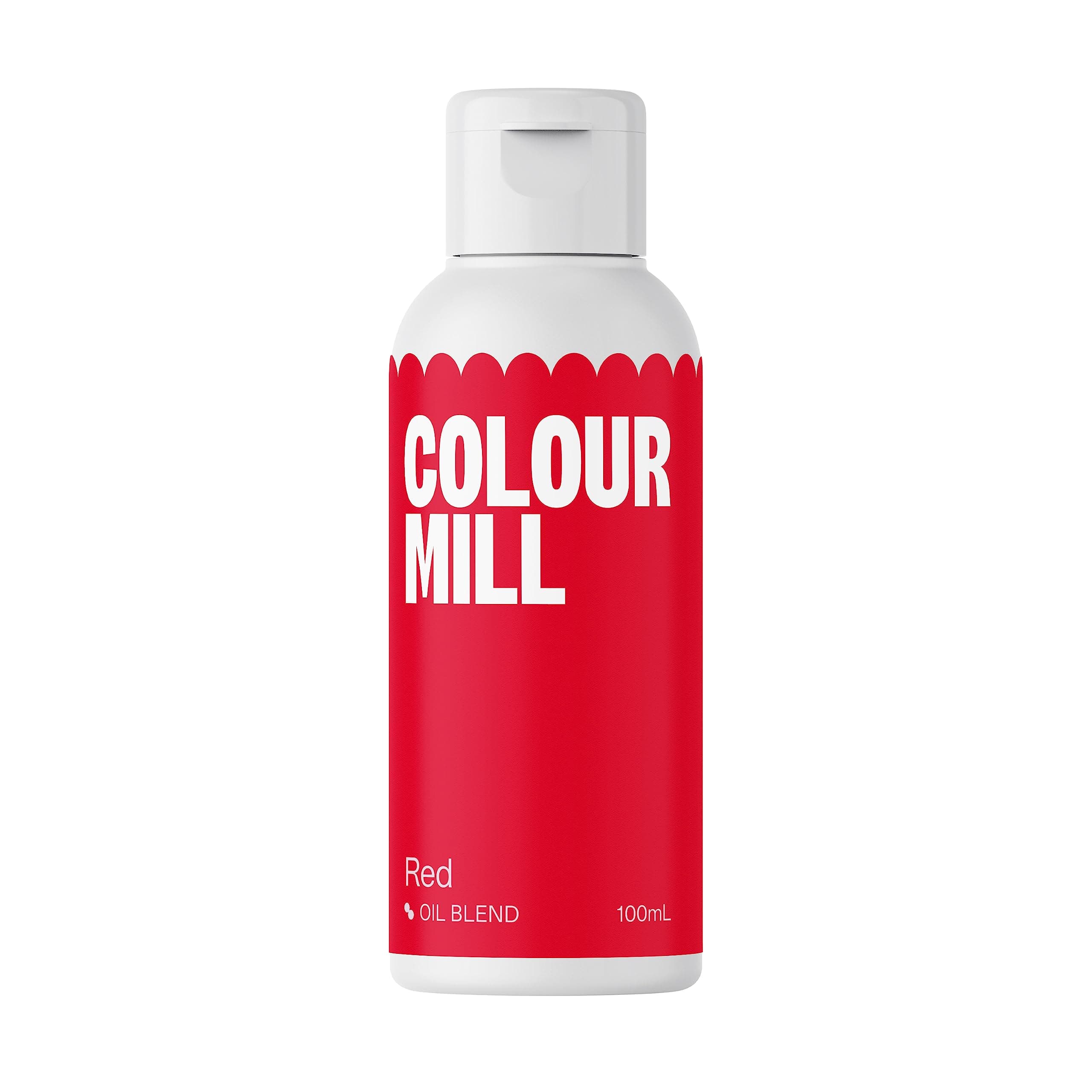 Colour Mill Oil Based Food Colouring Red - Next Generation Oil Based Food Colouring for Baking, Decorating, Icing and Cooking Food Dye DIY Slime and Crafts Making Burgundy - 100 ml