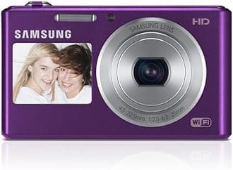 Samsung DV150F 16.2MP Smart WiFi Digital Camera with 5x Optical Zoom and 2-Inch front and 3-Inch Rear Dual LCD Screens Violet (Renewed)