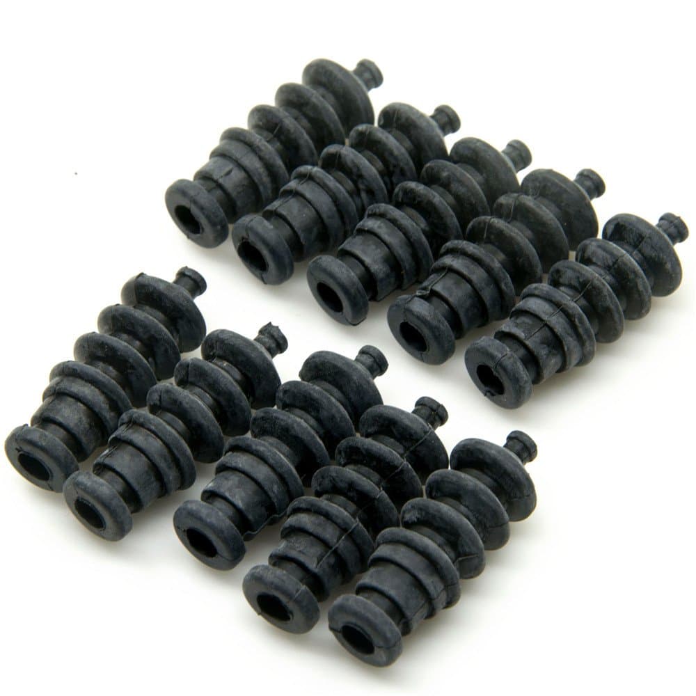 QUE-T 10Pcs Waterproof Push Rod Rubber Seal Bellow 37mm for RC Boat