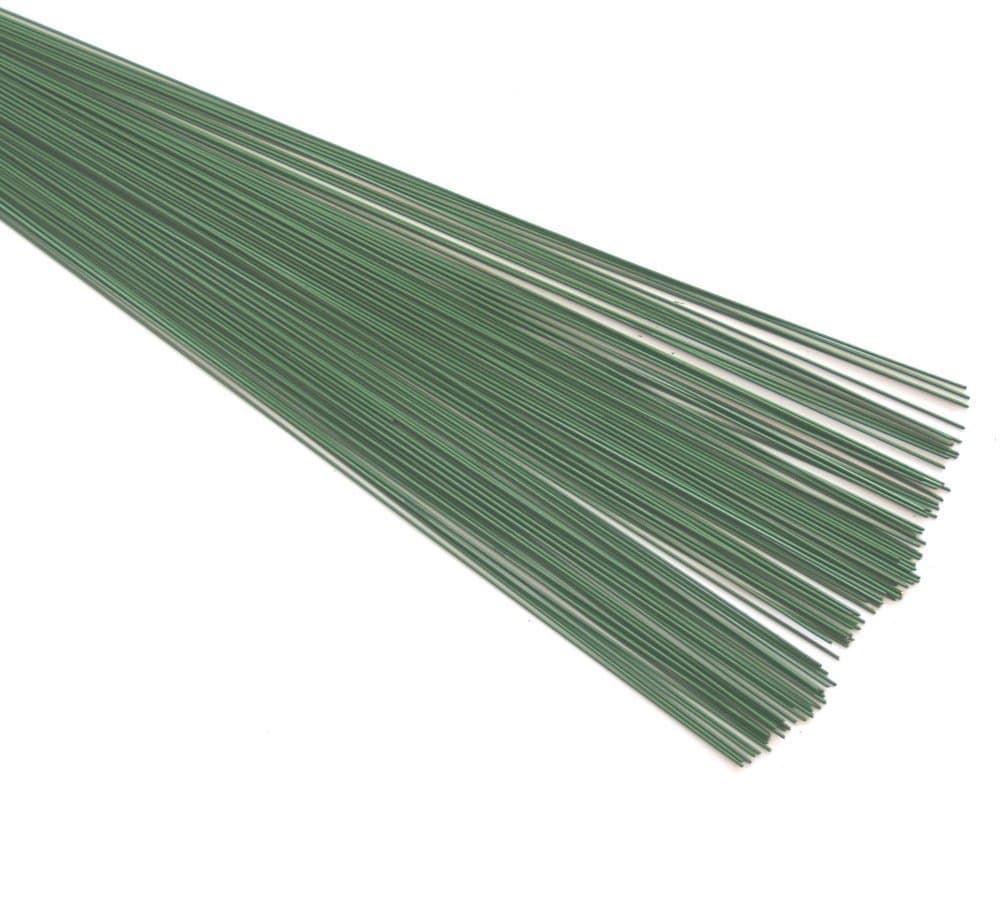 FLORIST, STUB WIRE (0.7mm) 22swg x 7.00" All weights (100g 170+ wires, Green)