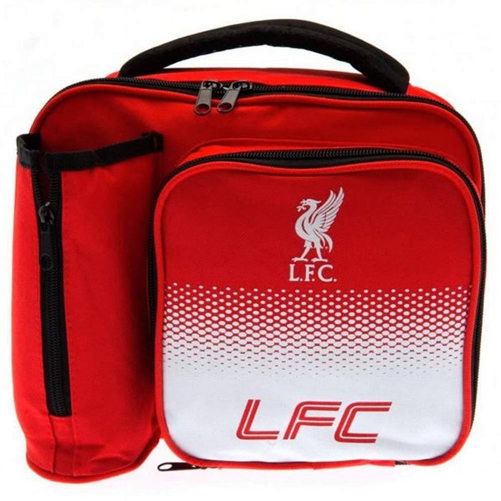 Liverpool FC Lunch Bag - Fade Design - Features Bottle Holder on Side