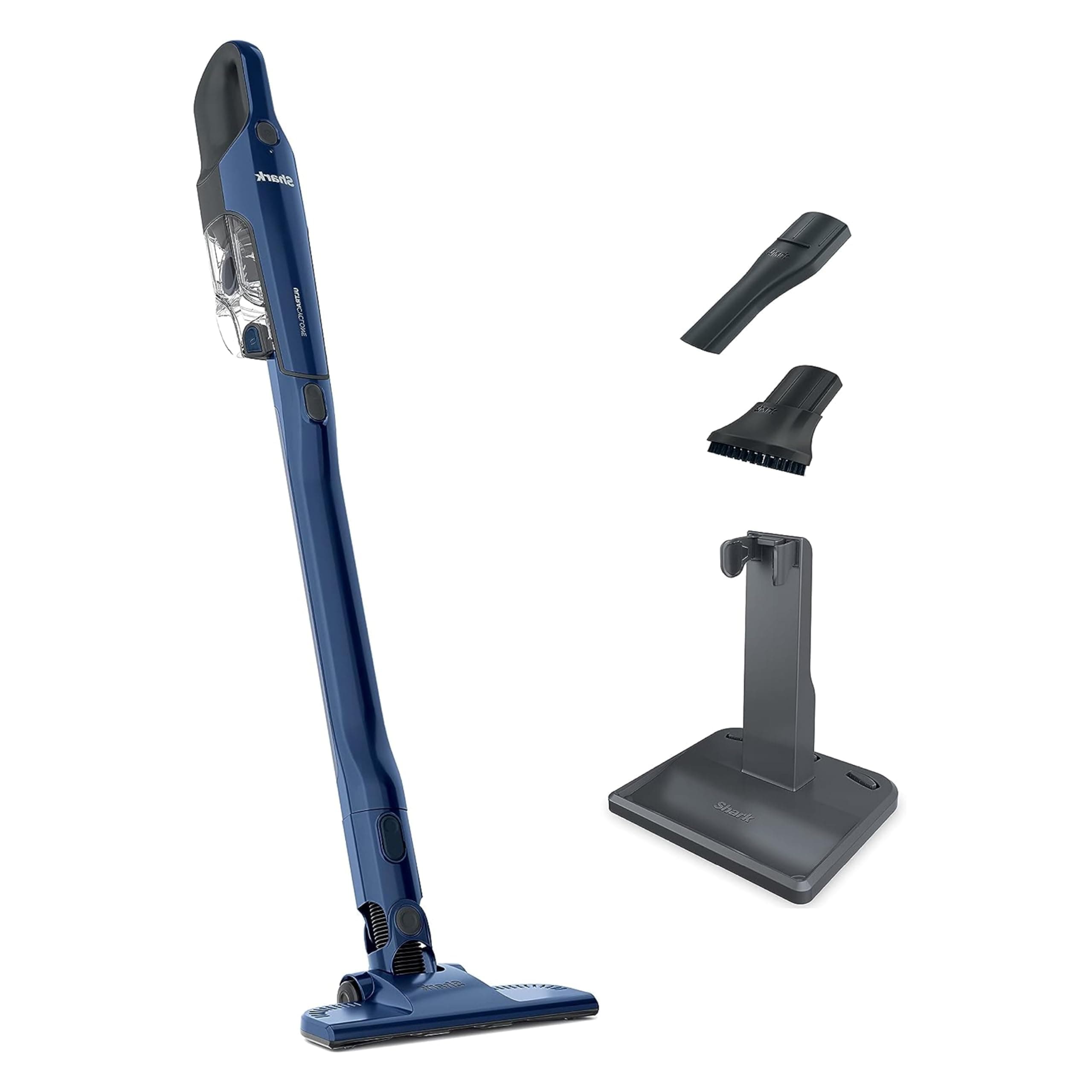 Shark CH964AMZ 2-in-1 Cordless & Handheld Vacuum Ultracyclone System, Ultra-Lightweight and Portable for Car and Home, Washable Filter, XL Dust Cup, Crevice Tool & Scrubbing Brush, Blue