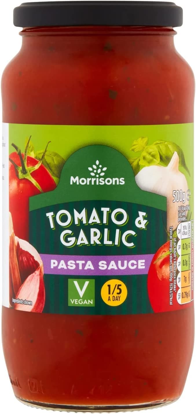 Morrisons Tomato and Garlic Pasta Sauce, 500g