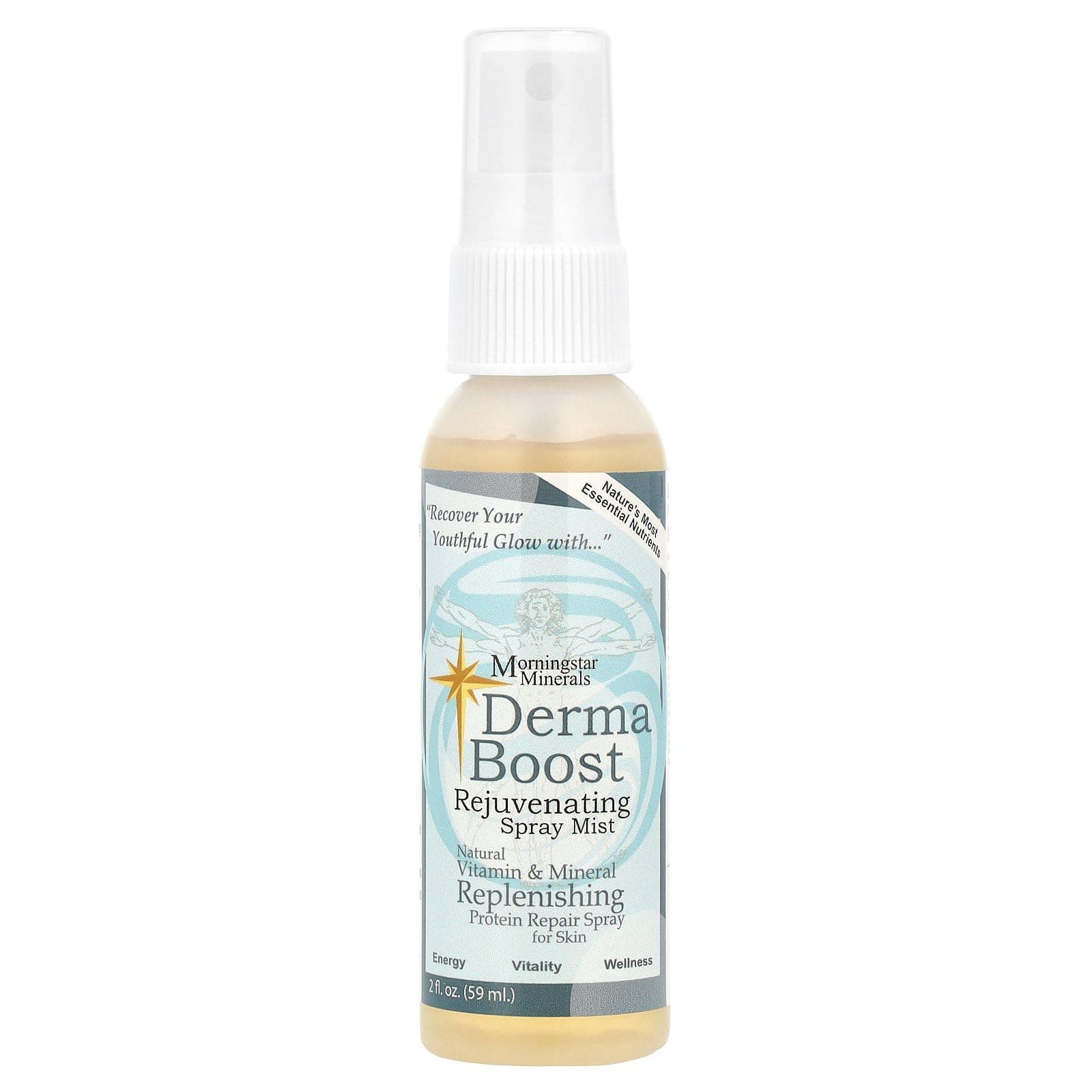 LYSMOSKI Morningstar Minerals, Derma Boost Rejuvenating Spray Mist, 2 fl oz (59 ml)