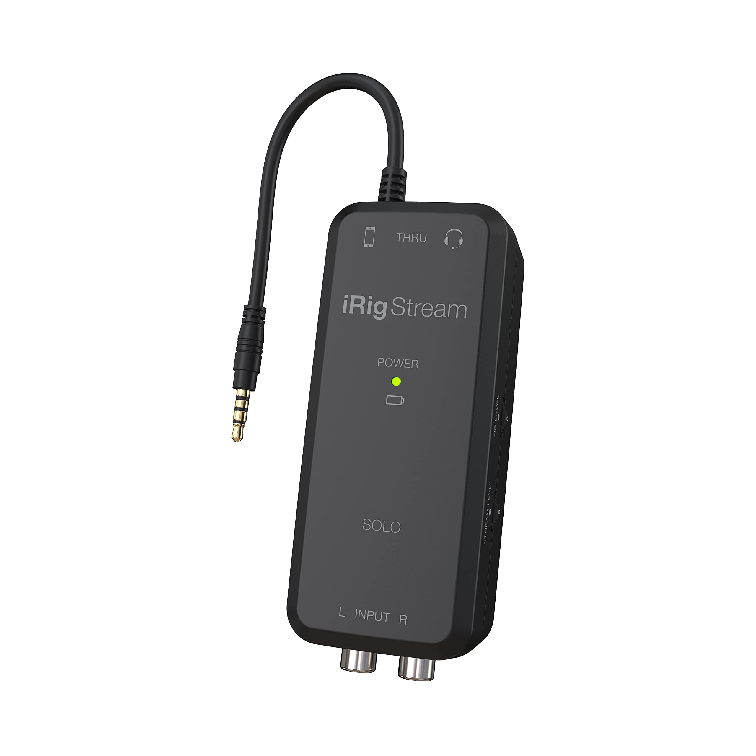 iRig Stream Solo - Audio Interface for Livestream with Stereo RCA Input, and 1/8" Headphone Output - iOS/Android