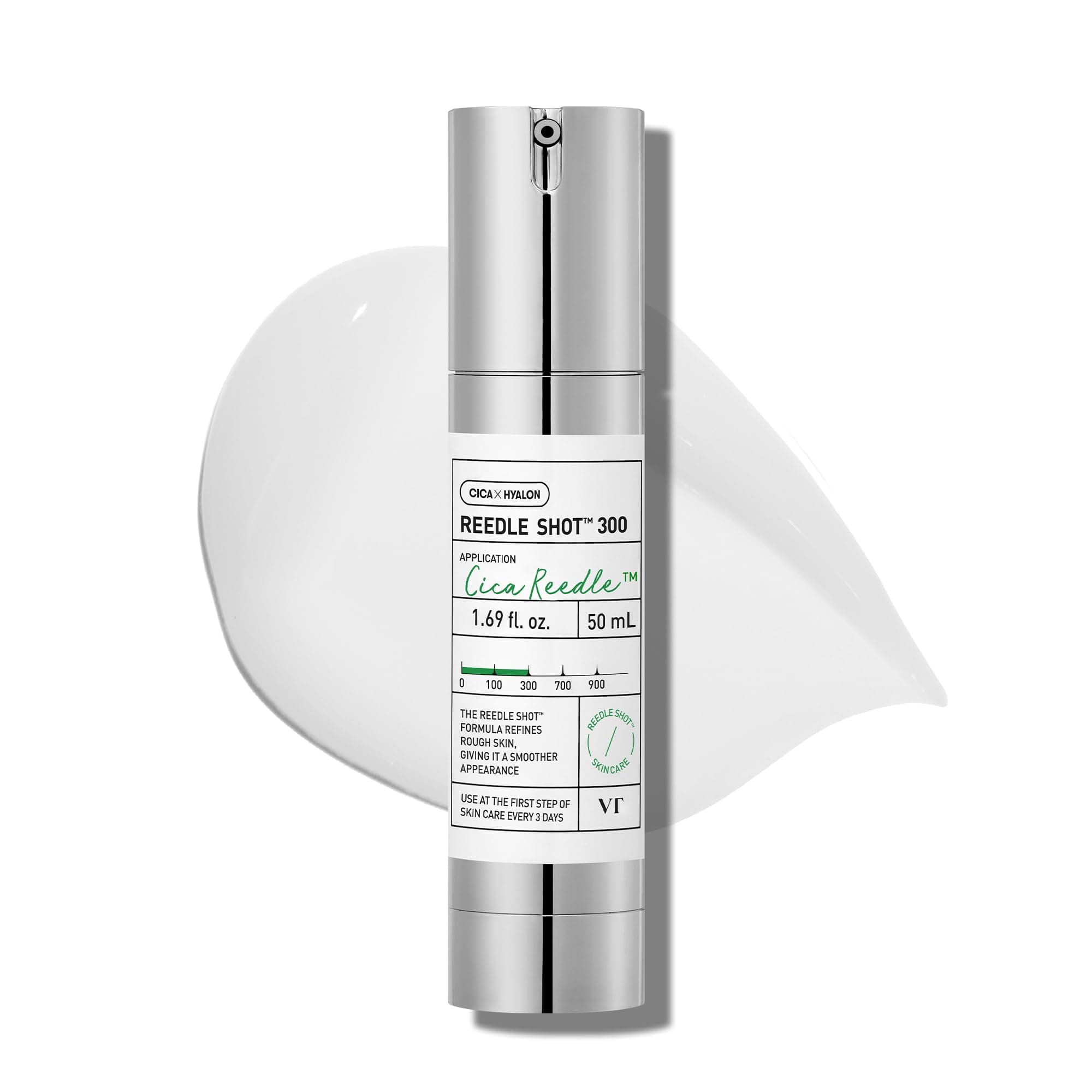 – VT COSMETICS CICA Reedle Shot 300 | Advanced Night Exosome, Microneedling Serum, Centella Asiatica, Hyaluronic Acid, Propolis, Soft Skin, Regeneration, Glass Skin, Korean Skincare Booster (50ml)