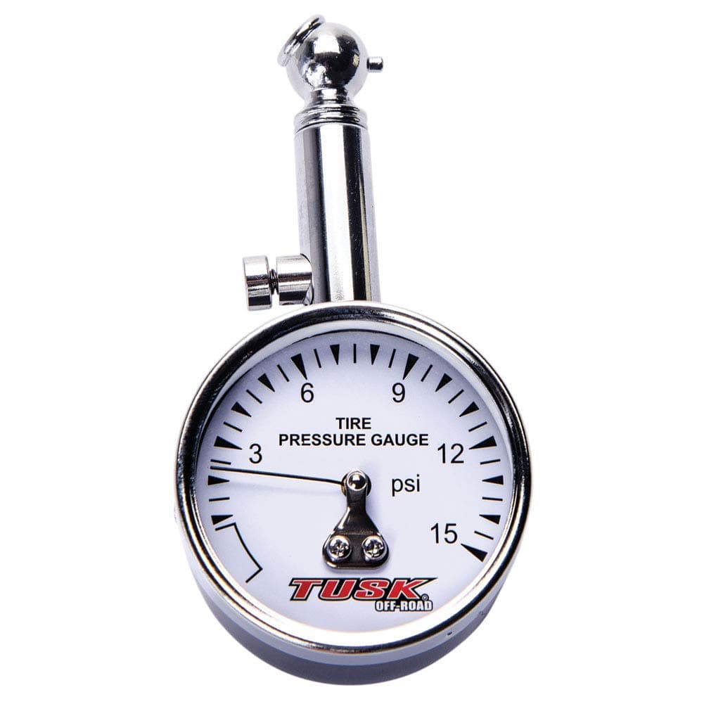 Tusk Low Pressure Dial Tire Gauge – Accurate PSI Measurement for ATV, UTV, and Motorcycle Tires