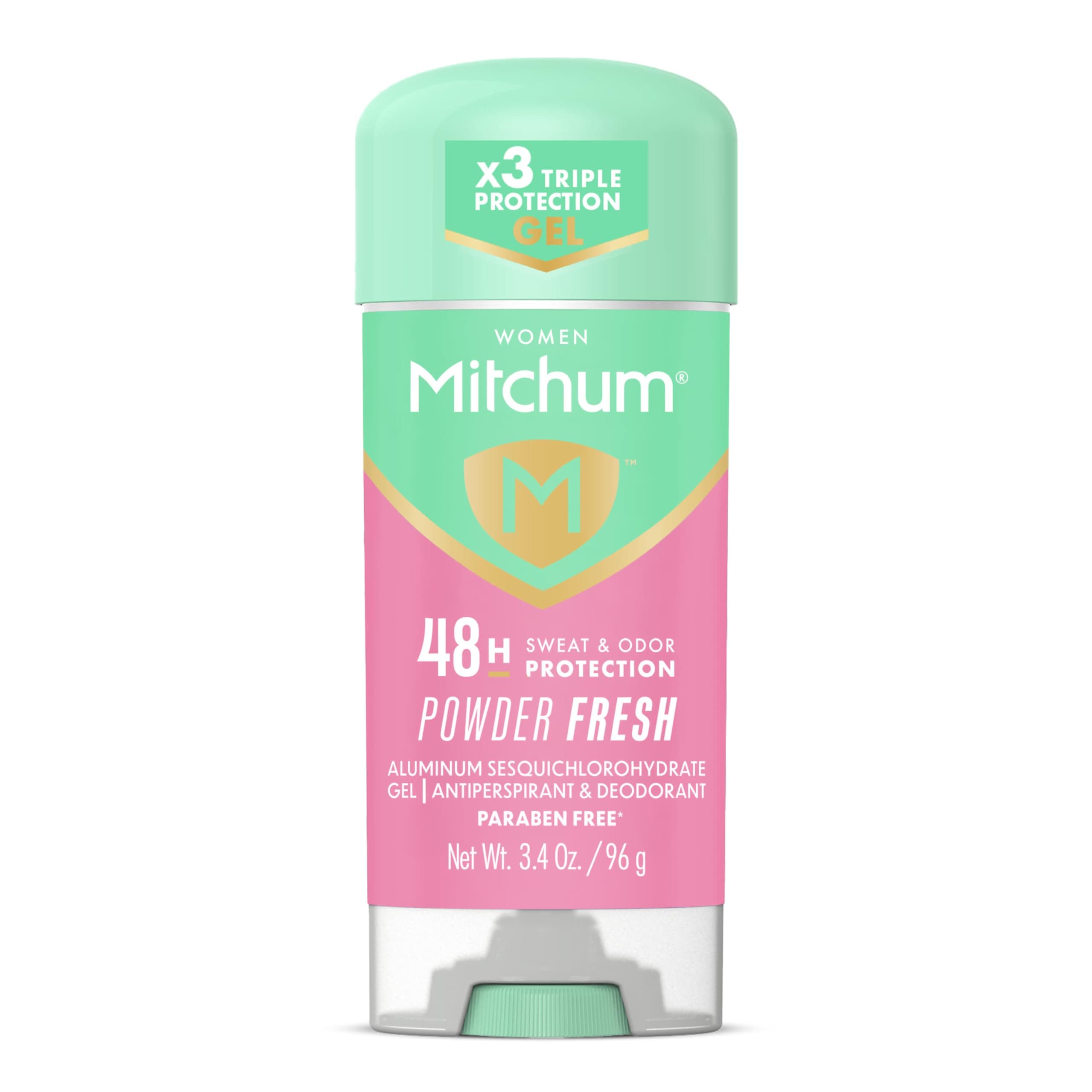 Mitchum Women Clear Gel Antiperspirant & Deodorant, Powder Fresh - 3.4 oz by Mitchum
