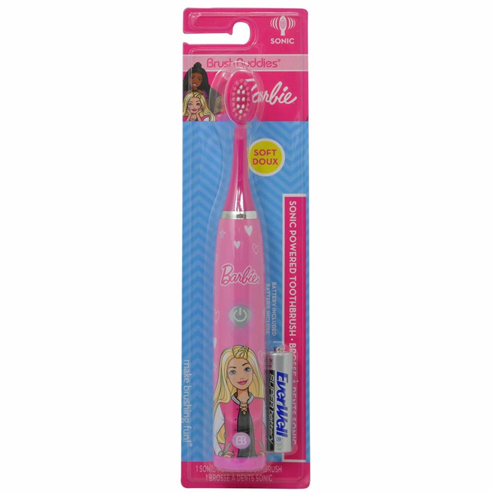 Barbie Battery Operated Electric Toothbrush for Kids – Soft Bristles & Sonic Power Perfect for Boys, Girls, and Children’s Oral Hygiene
