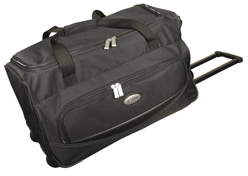 Overland Travelware 22 Inch Duffel Wheeler, Black, One Size
