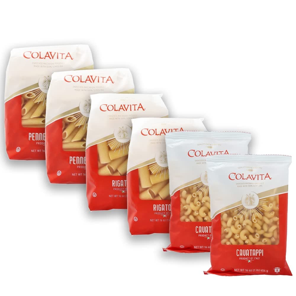 Pasta Variety Pack- Cav/penne/rigatoni 6x1 Lb