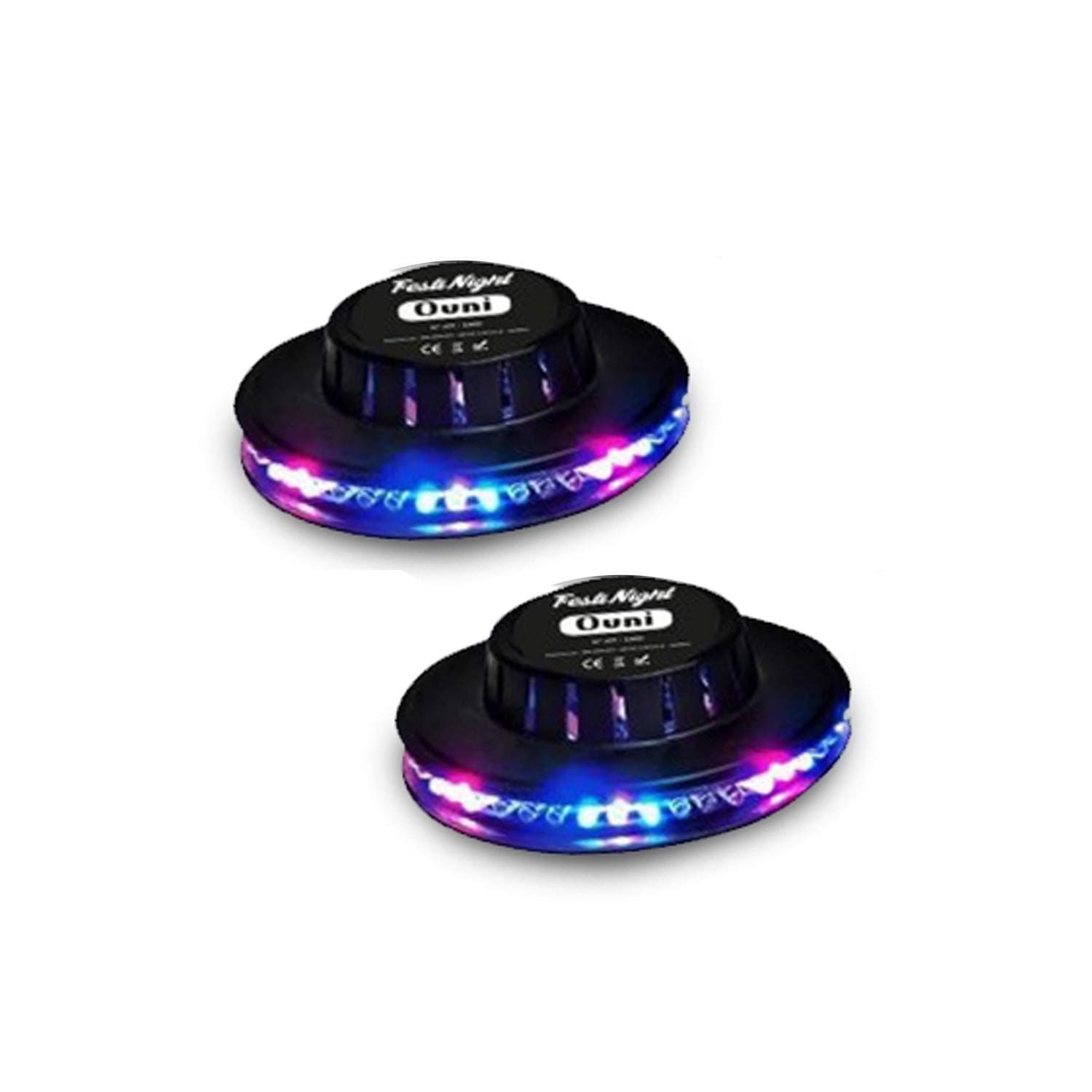 FestiNight Pack of 2 UFO-Effect RGB LED Lights