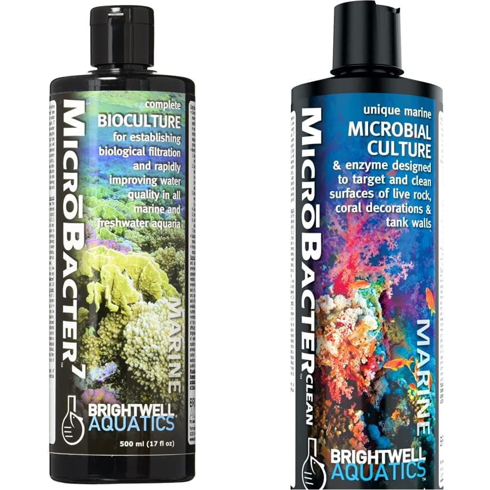 Brightwell Aquatics MicroBacter7 & MicroBacter Clean - Bacteria & Water Conditioners for Fish Tanks and Aquariums