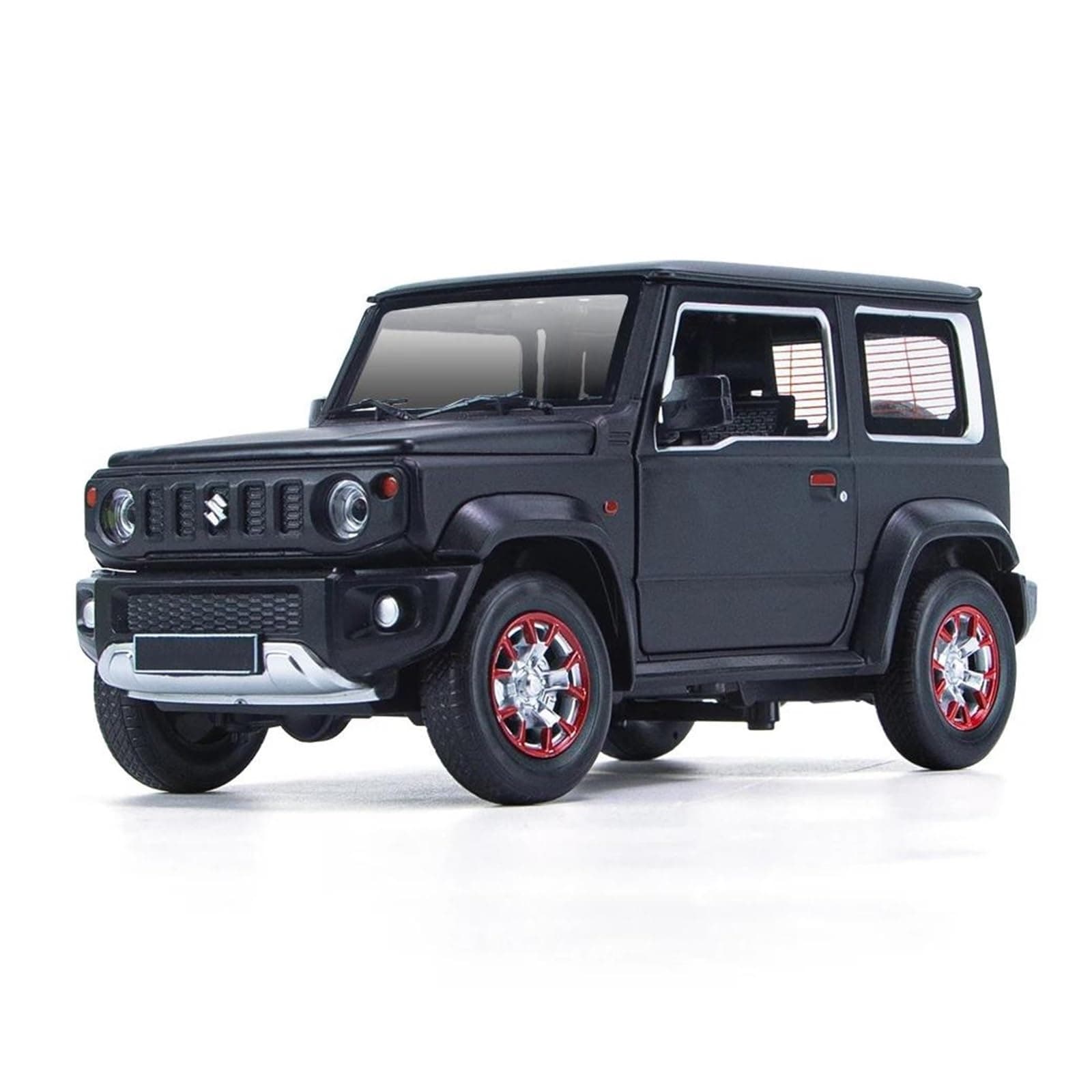 Scale car Model 1:18 for Jimny SUV Off Road Alloy Car Model Diecast Metal Car Model Decorative Souvenirs Put in Bookcase Suitable for Display(Black)