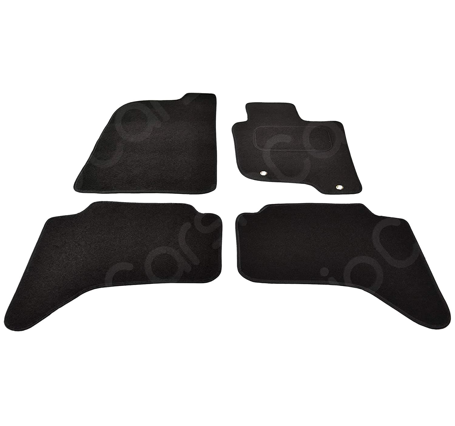 – Carsio Carpet Car Mats For Mitsubishi L200 2006 to 2015 4 Piece Set with 2 Clips Tailored Fit Floor Mat Complete Accessory Black Custom Fitted - All Weather, Anti-Slip Backing & Black Trim