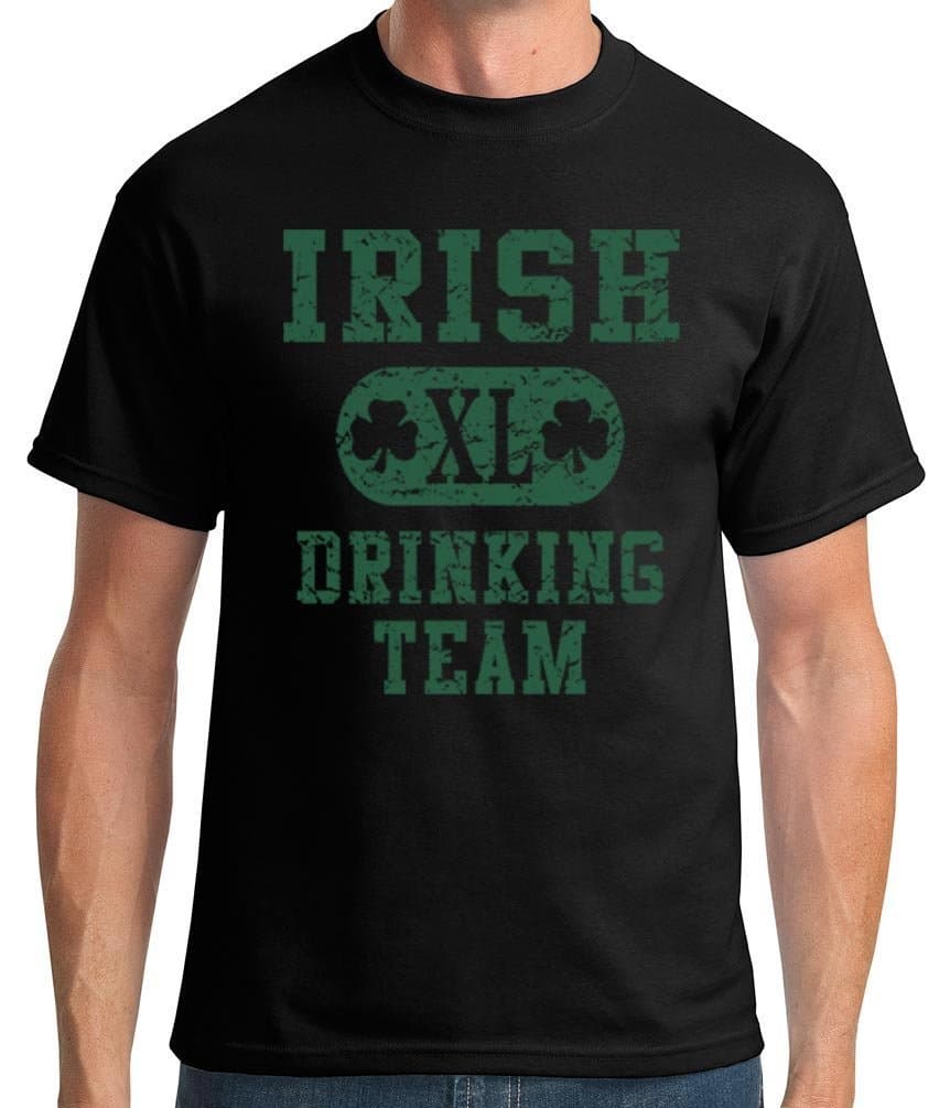 TshirtsXL Men's Irish Drinking Team Graphic T-Shirt (Also in Big & Tall Sizes)