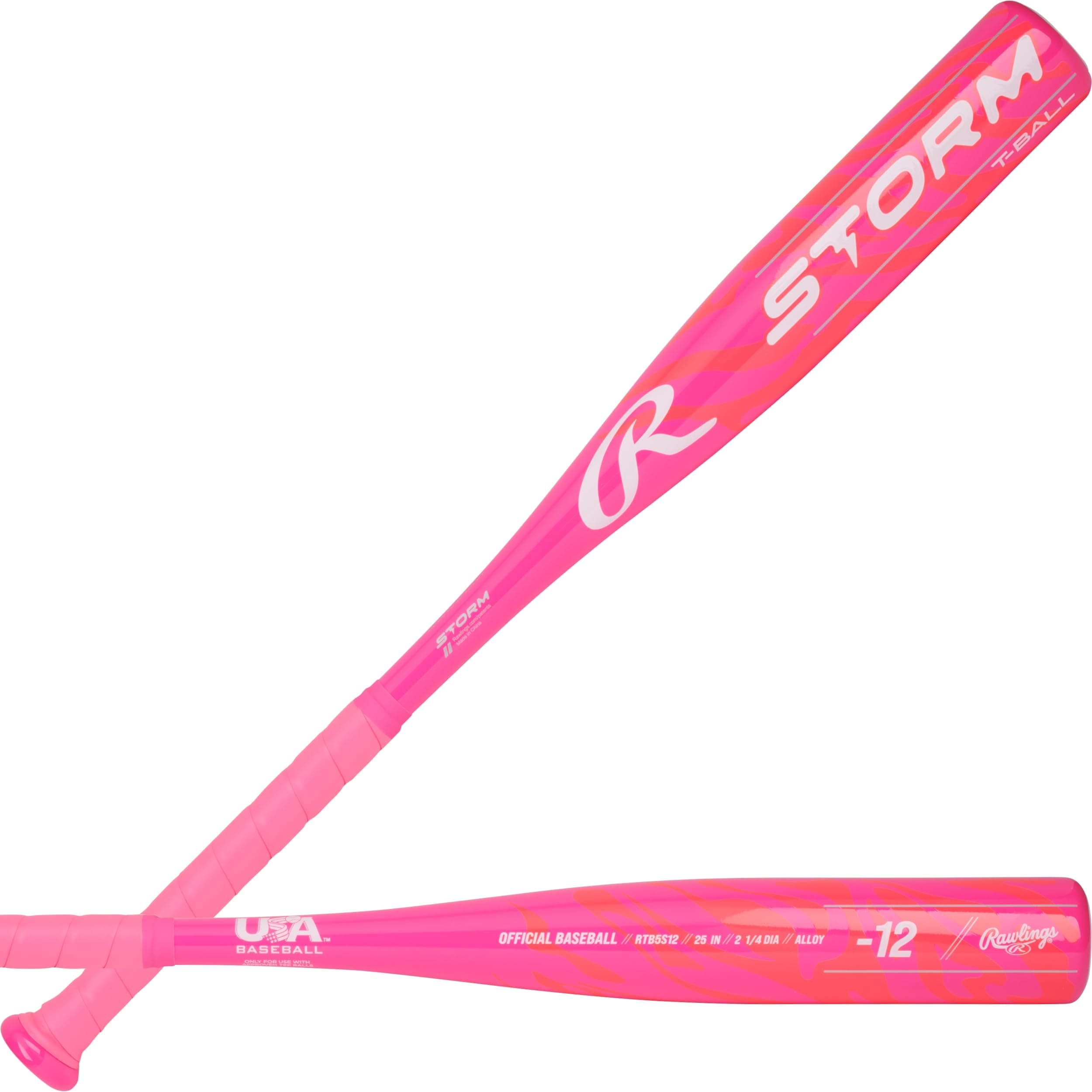 Rawlings | Storm T-Ball Bat | USA Softball & Baseball | -12 Drop | 1 Pc. Alloy