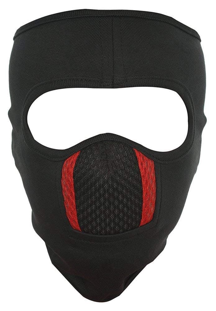 Gajraj Unisex Cotton Bike Riding & Cycling Anti Pollution Dust Sun Protecion Full Face Cover Reuseable Mask With Air Filter Mesh (Black)