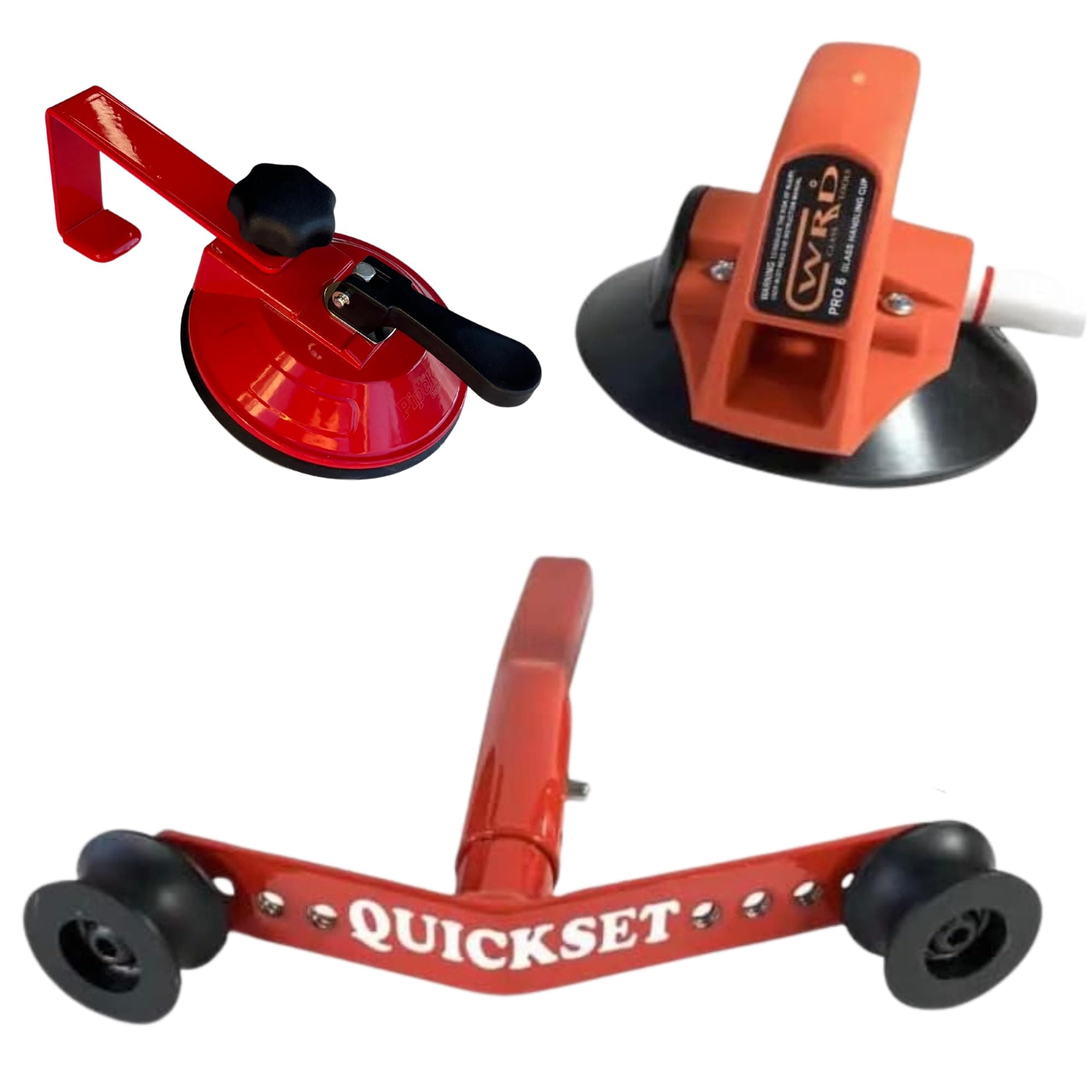 The PipeKnife Quickset Tool w/WRD Cups - Windshield Setting Tool (B Model Series) | Autoglass Install Tools | 5-Piece Set