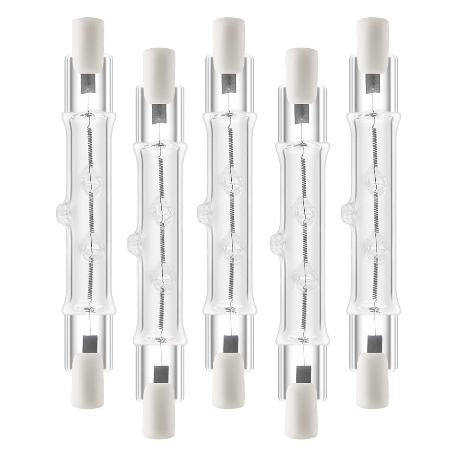 R7S Bulbs, 5 Pack Halogen Bulbs R7S T3 78mm 150W 120V J Type 120 Volt Halogen Light Bulb with Long Lifespan, 3 inch Long Double Ended Light Bulb for Work, Security,Landscape Lights, Dimmable