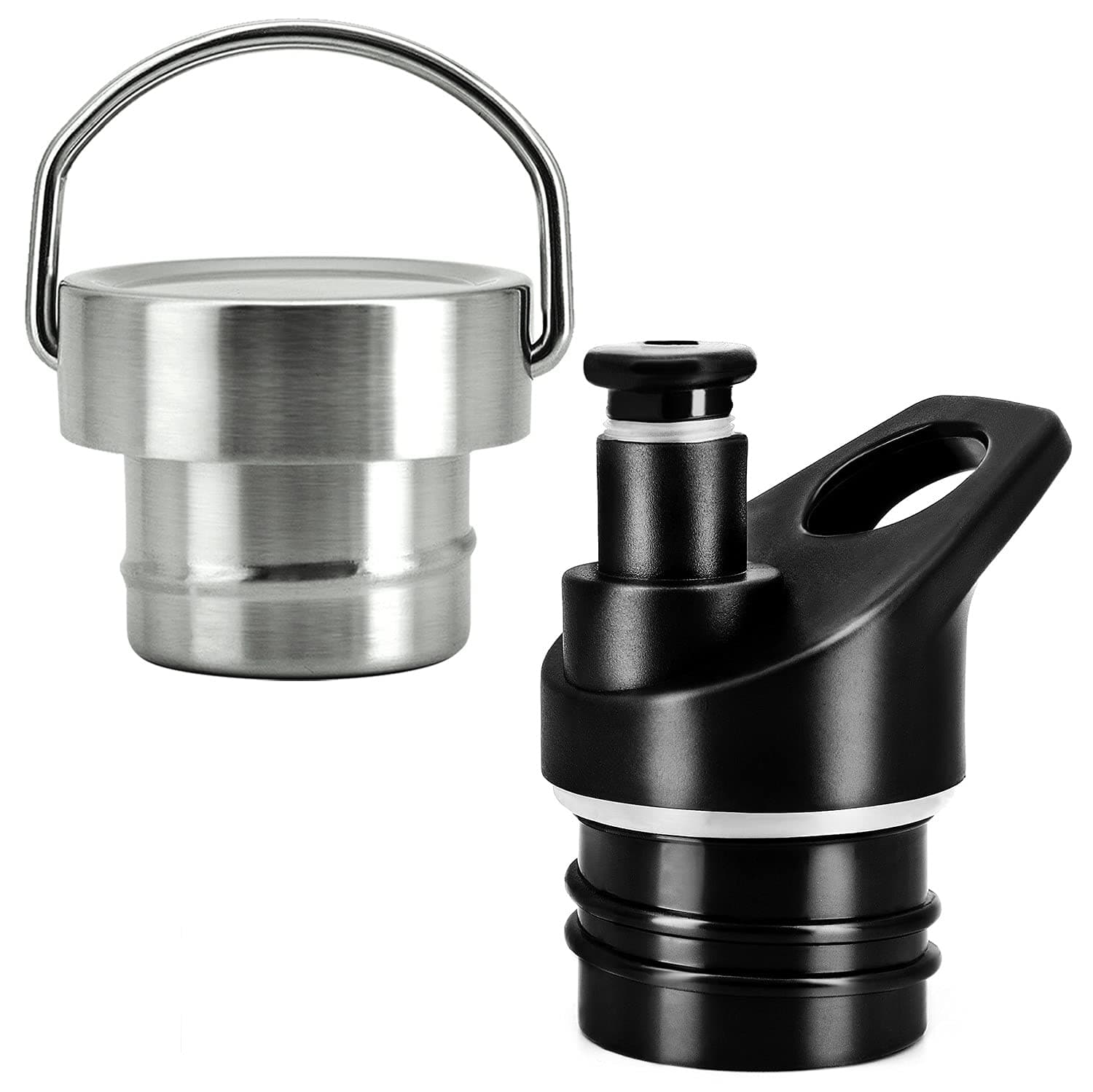 Replacement Lid for Hydro Flask Standard Mouth 12, 18, 21, 24 oz & Simple Modern Ascent 12-64oz Bottles BPA-free Leakproof Bite Lid Metal Lid Water Bottle Accessories