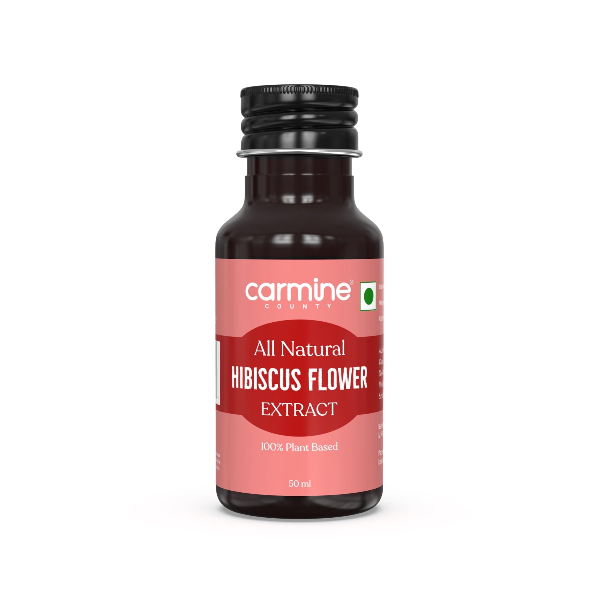 Carmine County All Natural Hibiscus Flower Extract, 50 ml