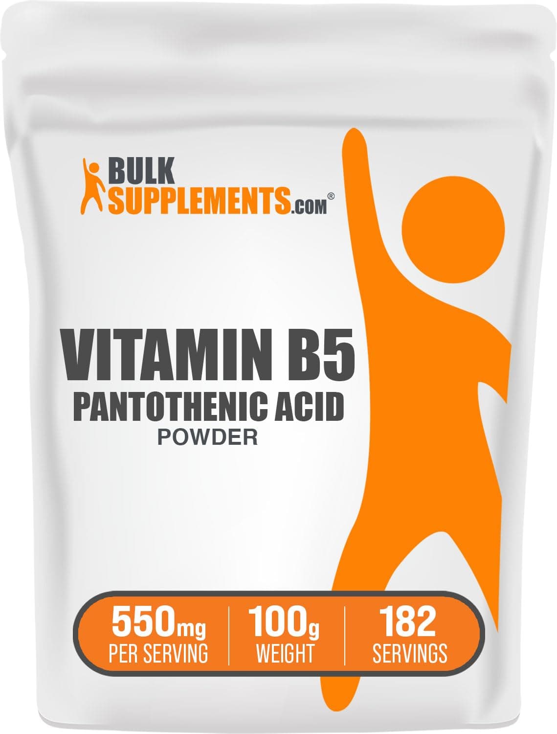 BulkSupplementsCOM Vitamin B5 Powder - 500mg per Serving - 100 Grams