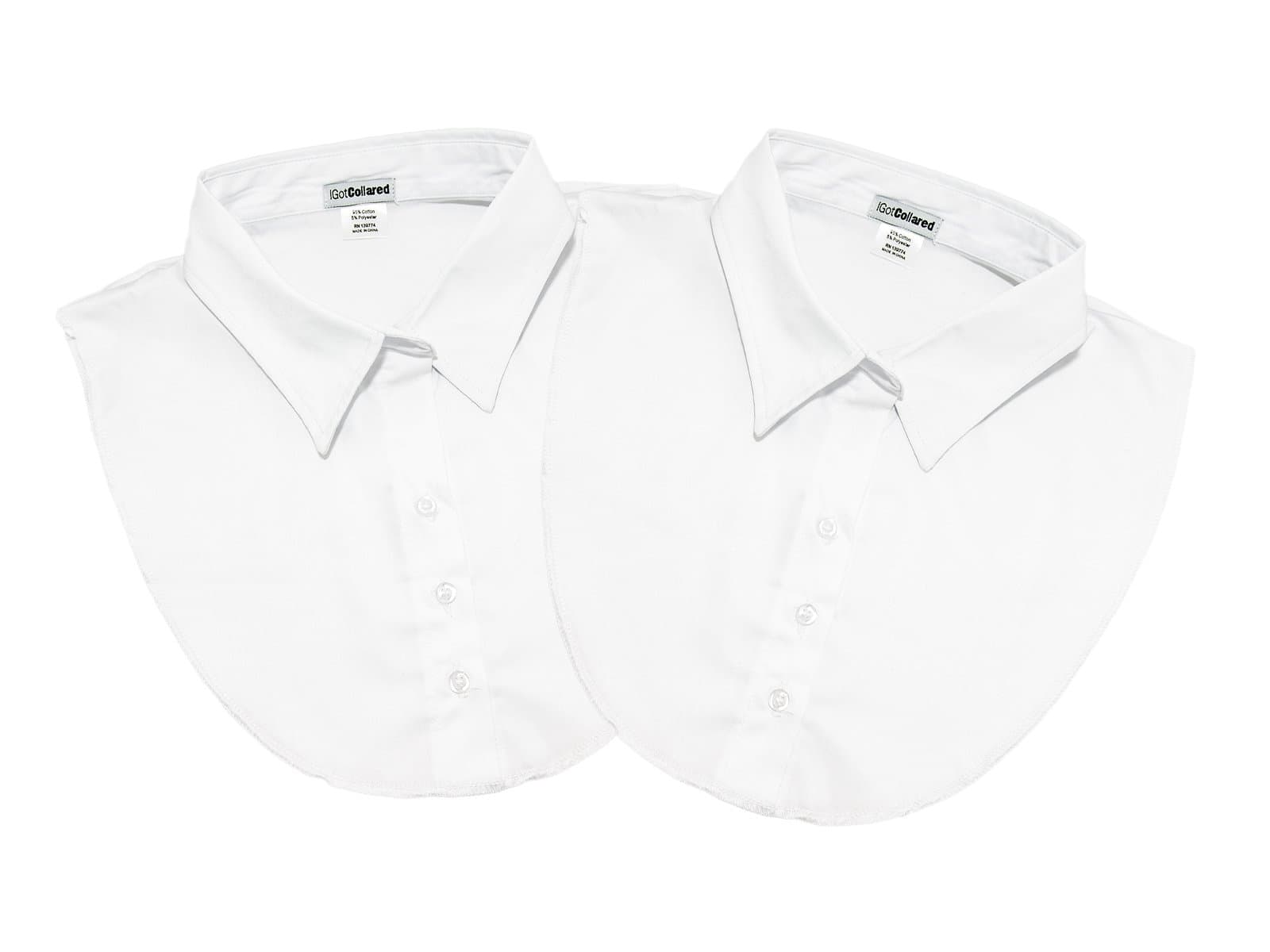 LS Parry Inc. unisex-adult's 2Pk White Collared Dickies by IGotCollared, One Size