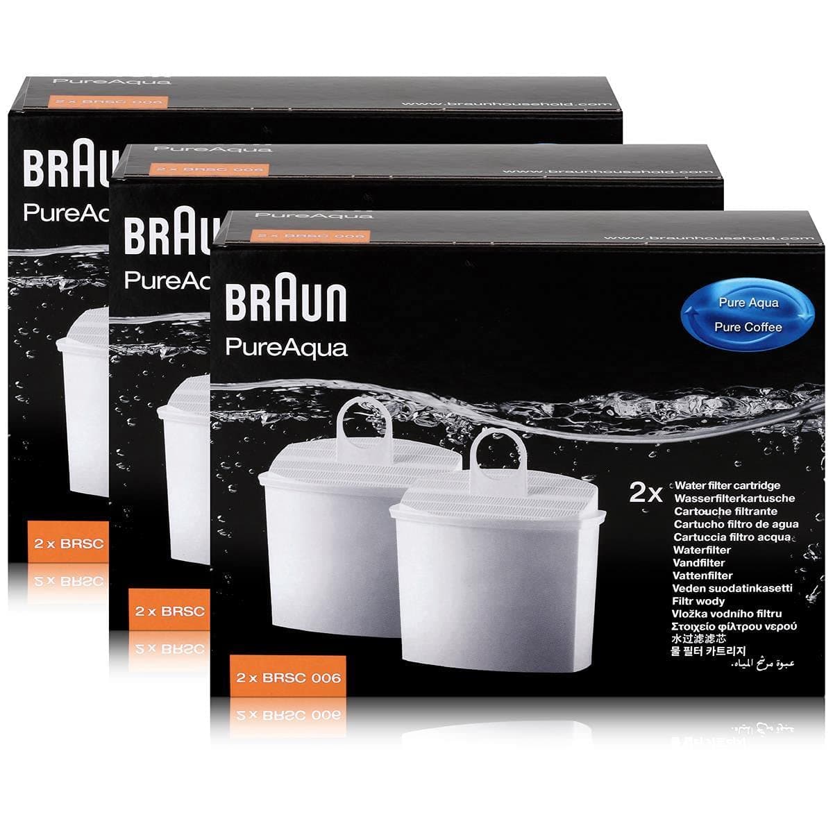 Braun PureAqua BRSC006 Water Filter Cartridge (Pack of 3)