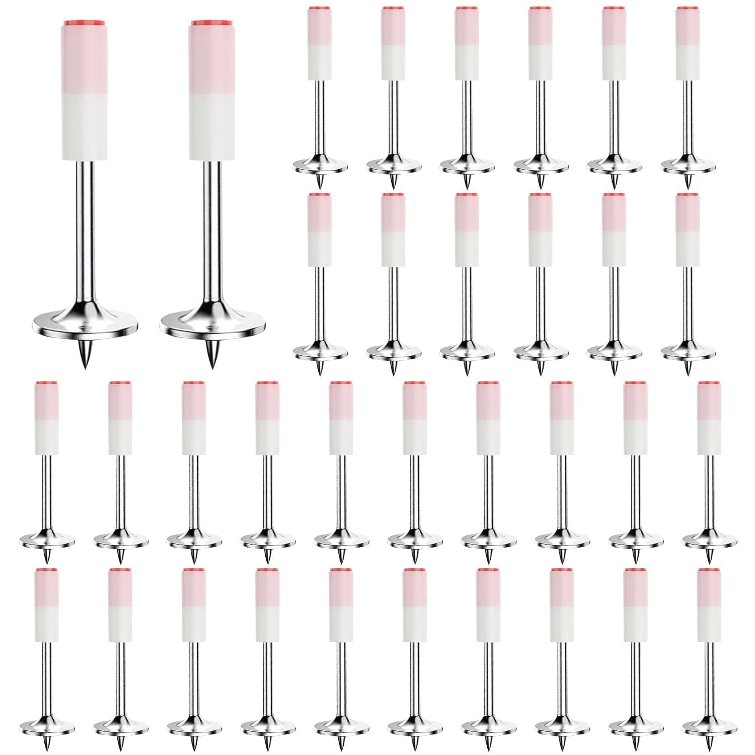 XMSZQUPack of 400 Round Nails for Compressed Air Nail Gun, 7.3 mm Hardened Steel Nails, Ideal for Fixing Ceilings, Walls, and More