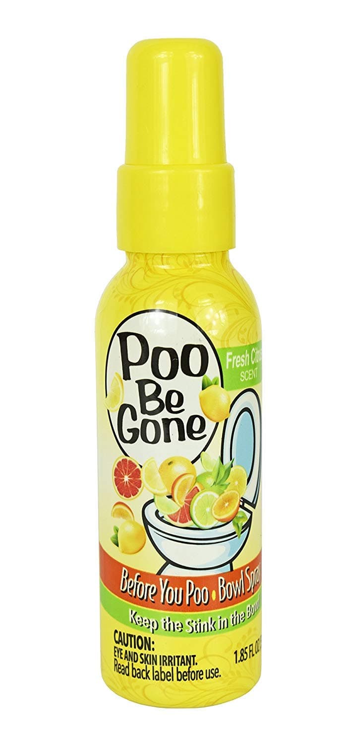 Set of Poo Be Gone Toilet Spray 1.85oz - Before You Go Toilet Bathroom Deodorizer - Features Fresh Citrus Scent and Lavender Scent! (3)