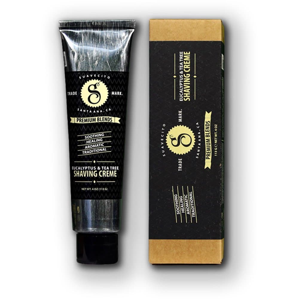 Suavectio Premium Blends Eucalyptus & Tea Tree Shaving Crème, 4 oz