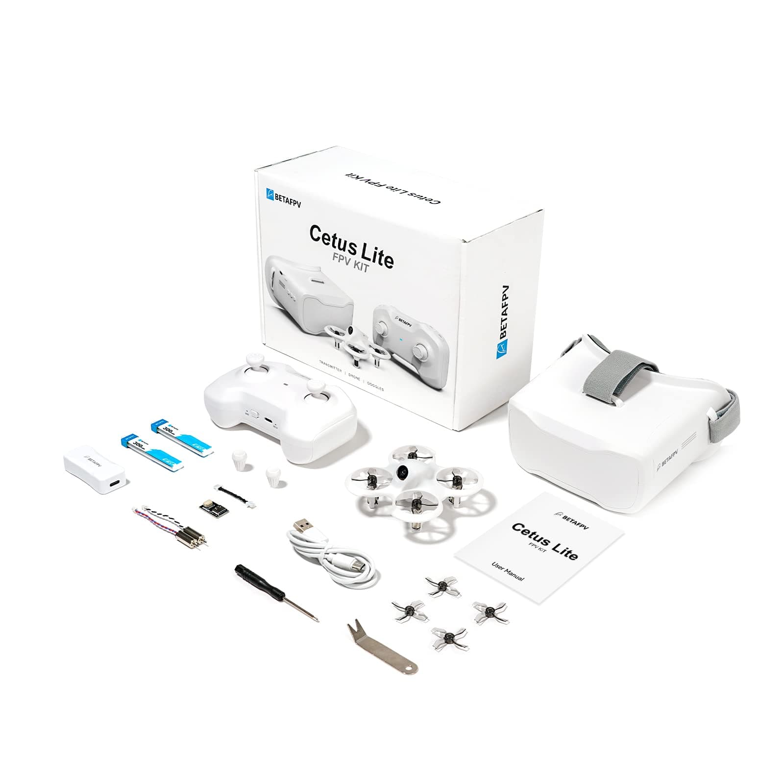 Cetus Lite FPV Drone Kit for Kids, with Altitude Hold Self Protection Function 2 Speed Modes Support Simulator Ready to Fly Kit for FPV Beginners to Start Flying Indoor