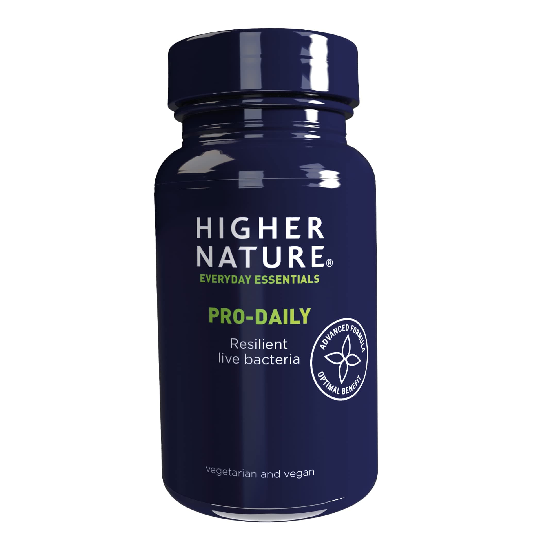 Higher Nature - Pro-Daily - Probiotic & Prebiotic - FOS - for Gut Health - Probiotics for Women & Men - Gluten Free - Vegan & Vegetarian - 90 Tablets