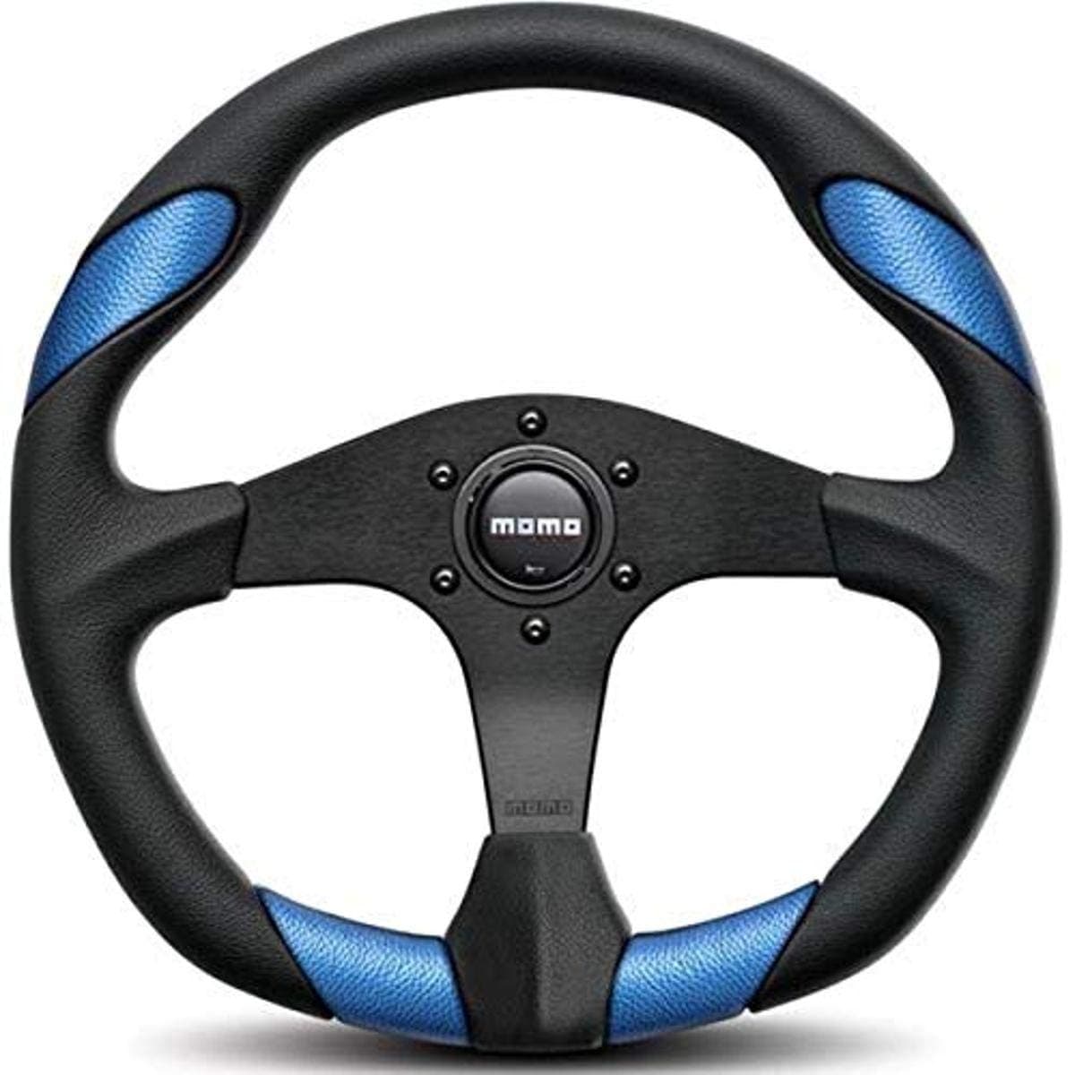 Momo QRK35BK0BU Quark Blue 350 mm Urethane Steering Wheel