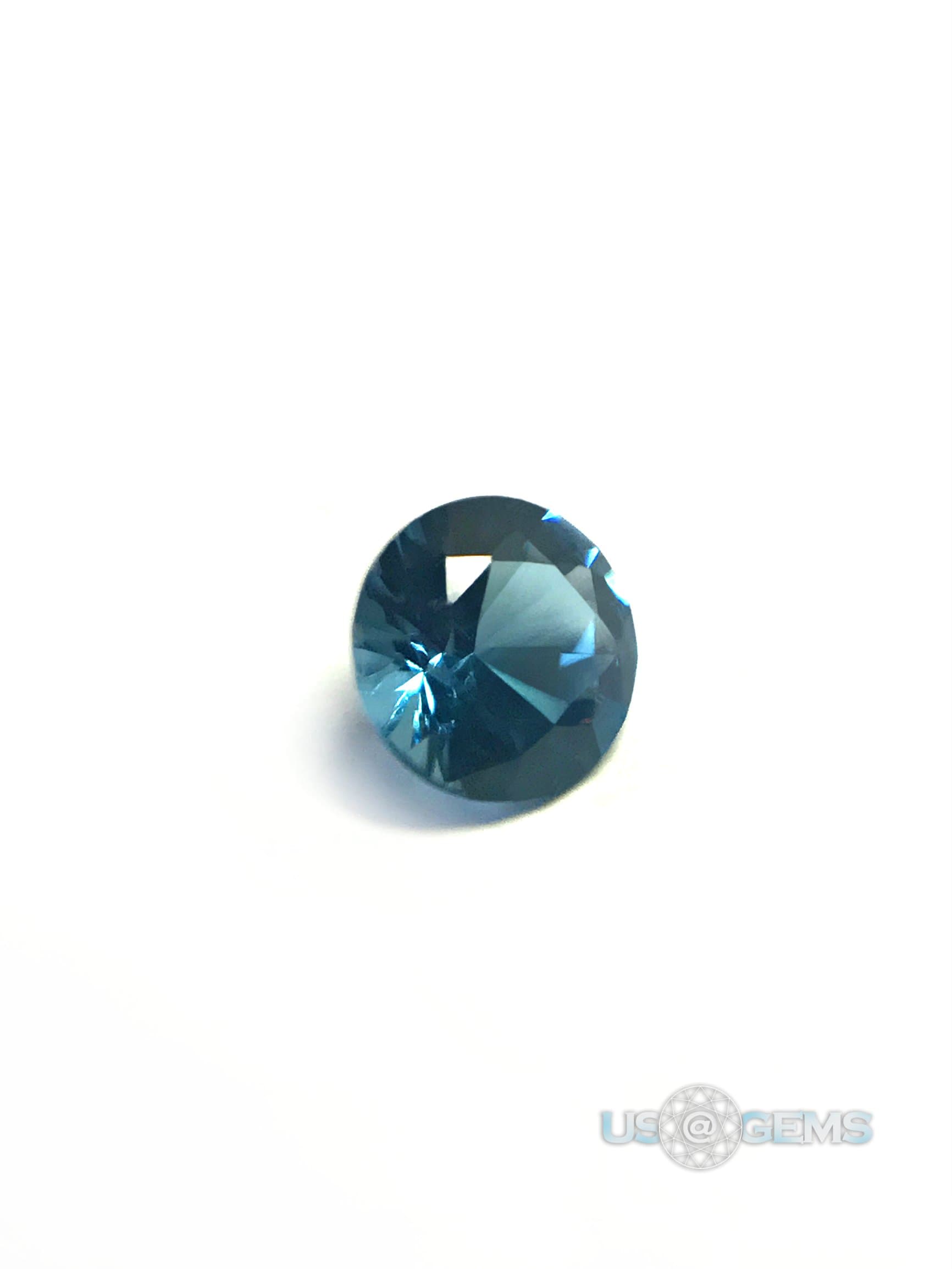 Tourmaline Paraiba Blue #150. Round 3mm. SIAMITE. Created Gemstone. US@GEMS