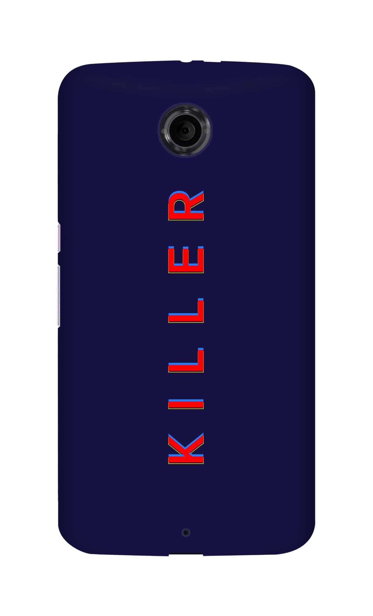 Stylizedd Case Compatible with Google Nexus 6 Case Slim Snap Classic Series Customized Mobile Cover Hard PC Shield Matte Finish Print [Designed for Google Nexus 6] - Killer