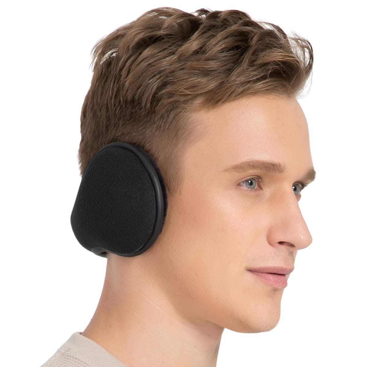 TALONITEWinter Ear Muffs for Men & Women Foldable Fleece Ear Warmers - Pefer for Outdoor Skiing - Behind the Head Earmuffs