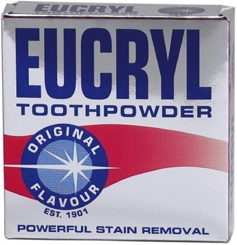 Eucryl Smokers Toothpowder Original 50g, Powerful Stain Remover (Pack of 6)