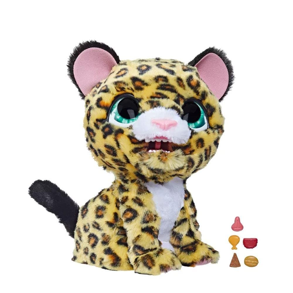 FurRealfriends Lil’ Wilds Lolly the Leopard Animatronic Toy: Electronic Plush Pet, 40+ Sounds and Reactions; Ages 4 and Up, Multicolor (F4394)
