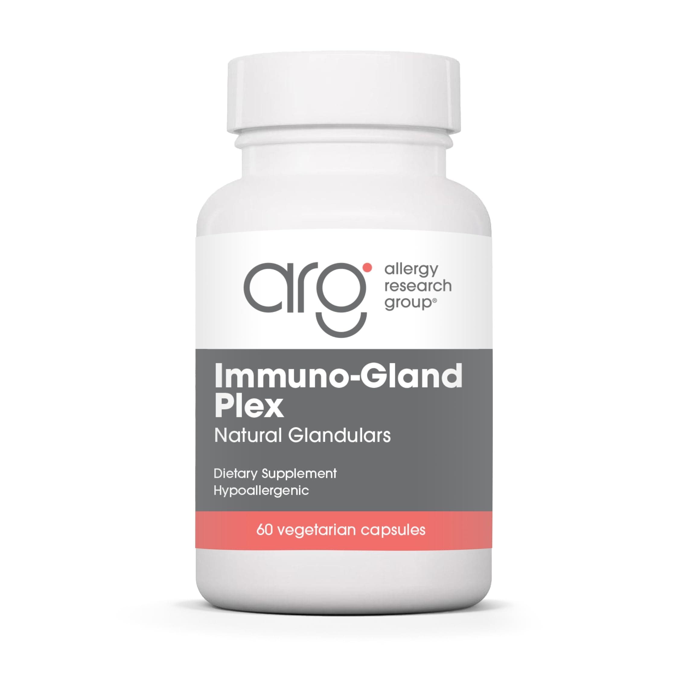 Allergy Research Group Immuno-Gland Plex Supplement - Grassfed Glandular Organ Meat Complex, Multi Organ, Beef Spleen, Pancreas, Vegetarian Capsules - 60 Count