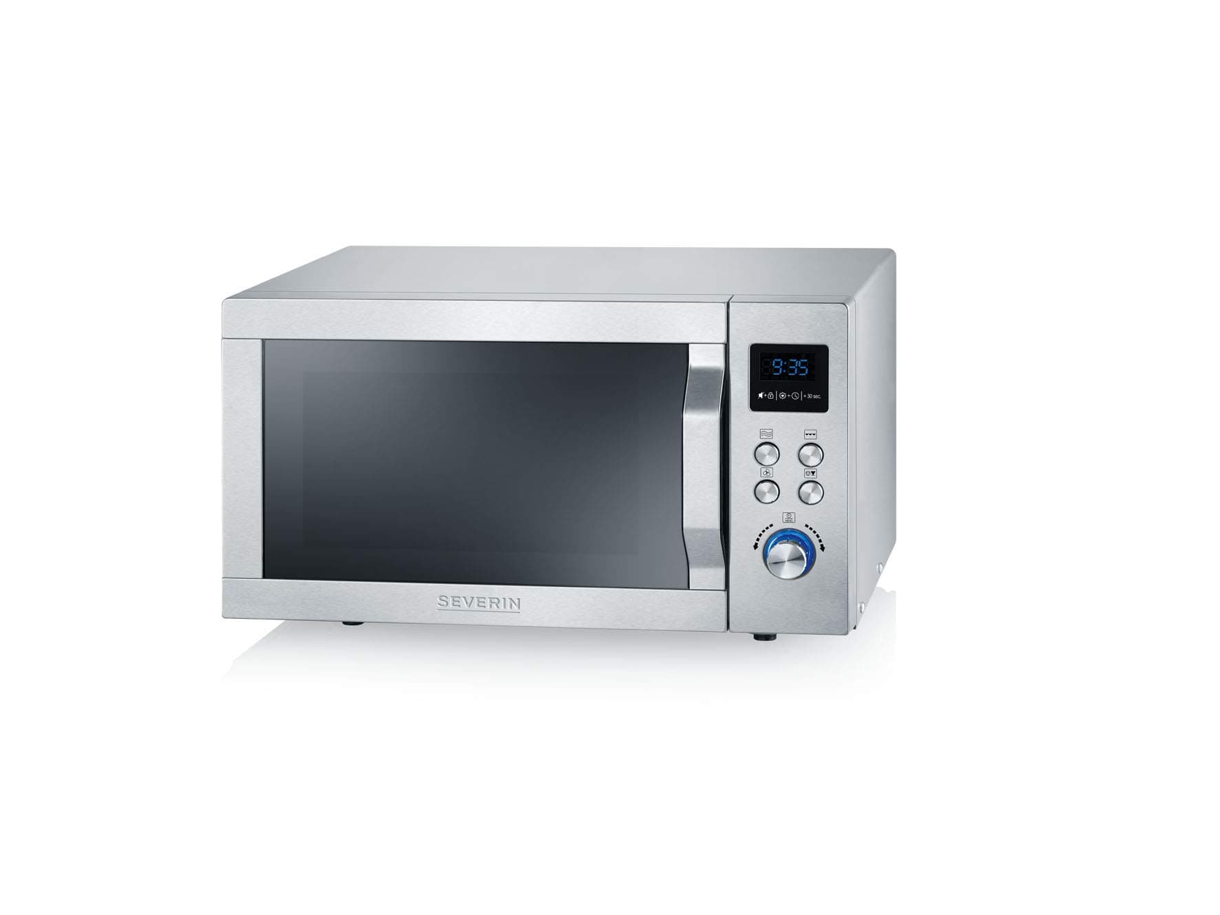 SEVERIN MW 7754 Microwave Oven with Grill Ultra-hot-air Function, Stainless Steel, 900 W, 25 liters