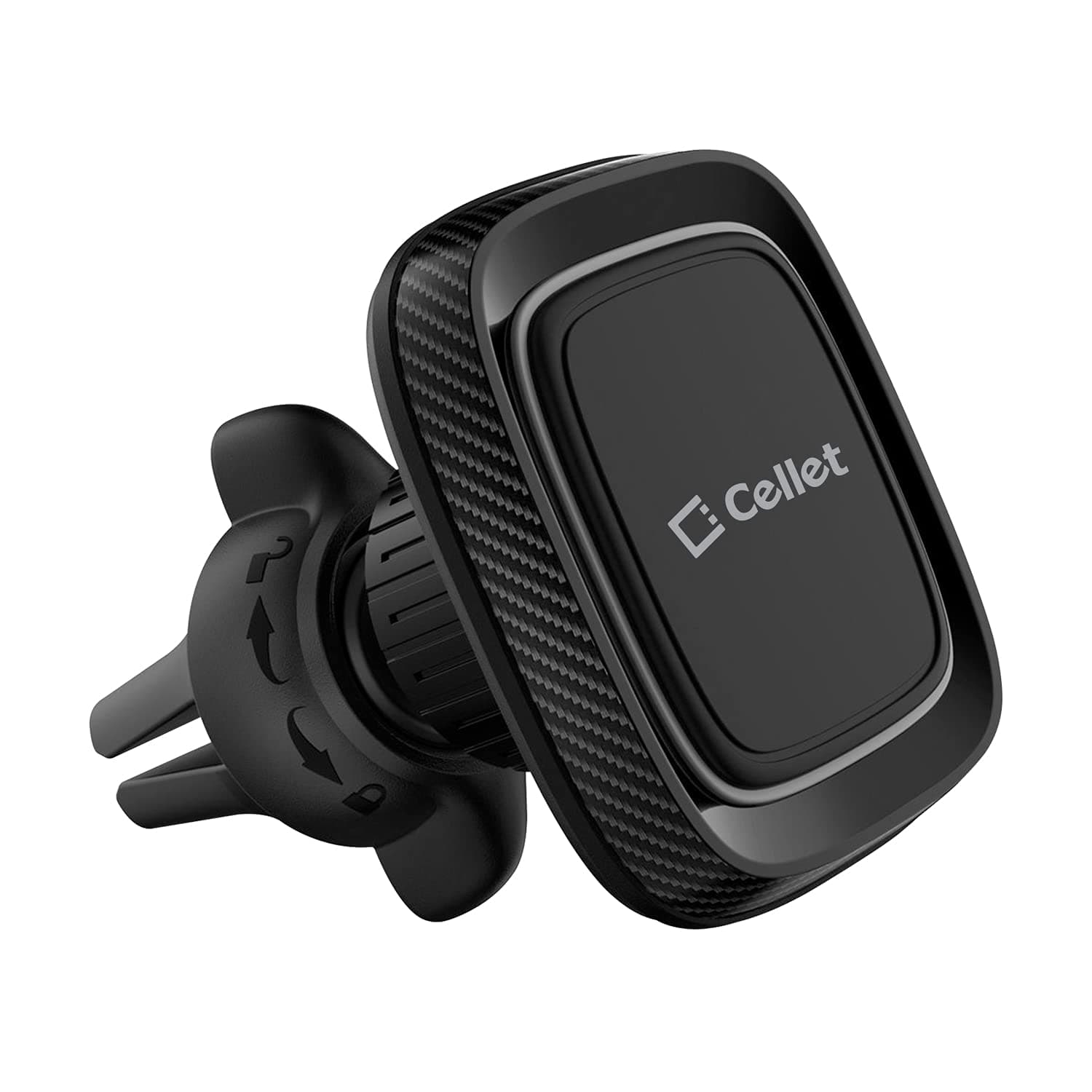 celletPhone Holder Car Mount, Universal Fit Extra Strength Magnetic Air Vent Stand – Color Black (RHVMAG100)