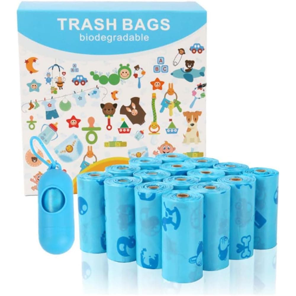 TAME Baby Diaper Bags Disposable, Diaper Bag Refills,Biodegradable baby diaper bag, 240 Count,Pet Waste Bag, Complimentary Trash Bag Dispenser