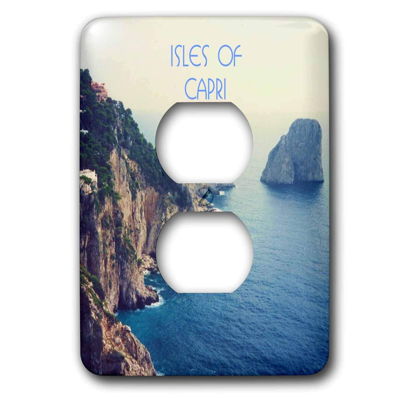 3dRose lsp_28335_6 Isles of Capri Outlet Cover, Multi-Color