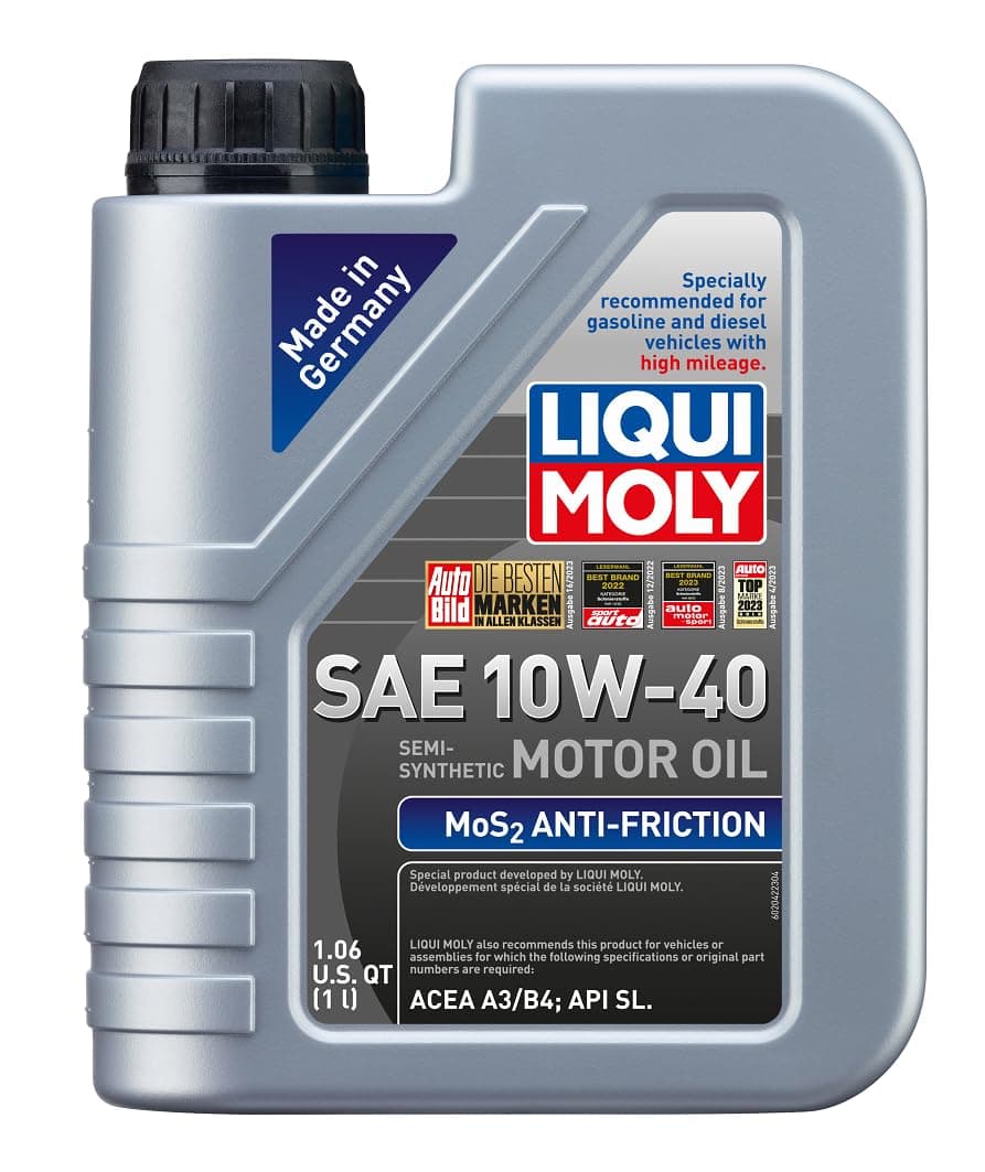 LIQUI MOLY MoS2 Antifriction SAE 10W-40 | 1 L | Part -synthetic engine oil | SKU: 2042