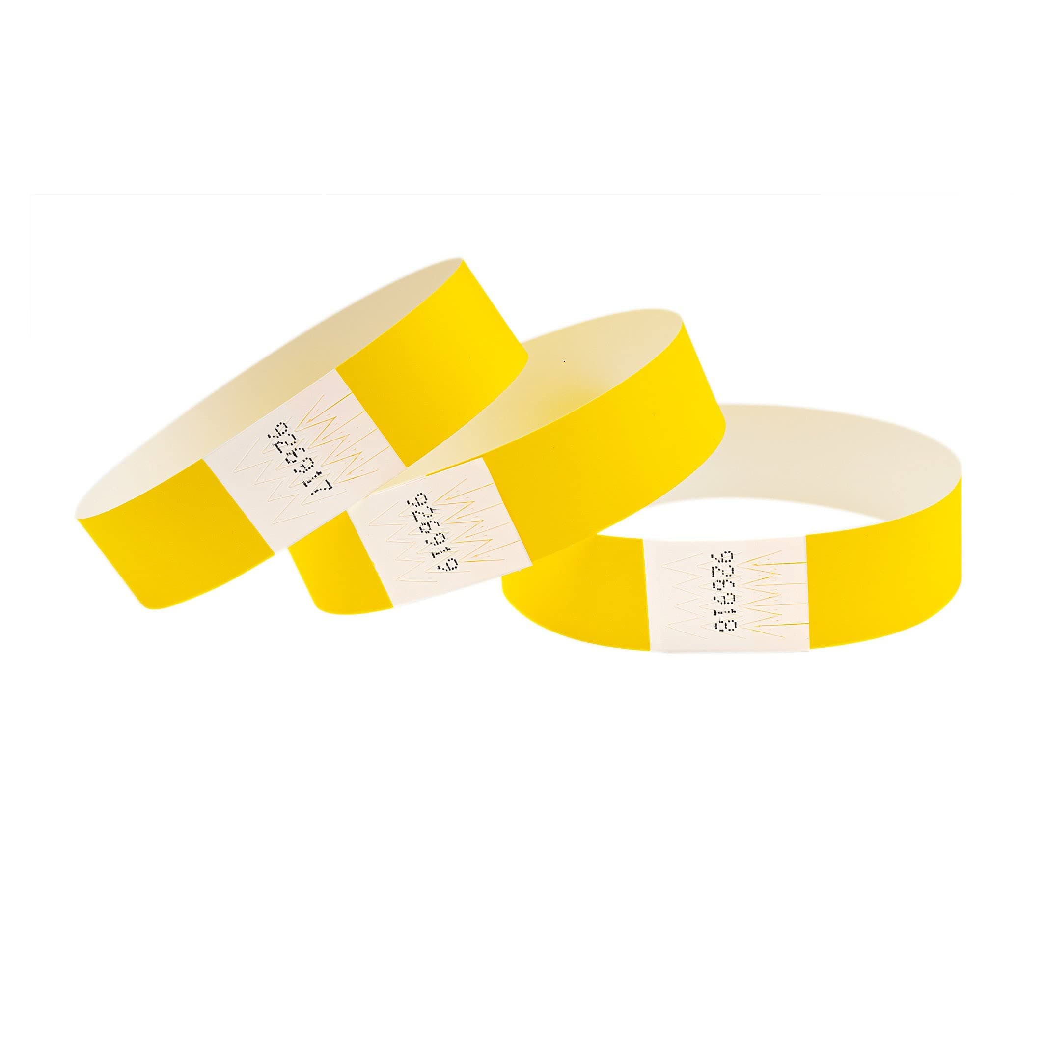 CintaBands Premium Wristbands For Events by Cintapunto, Pack of 1000, Tyvek Wristbands, Paper Wristbands, Neon Yellow