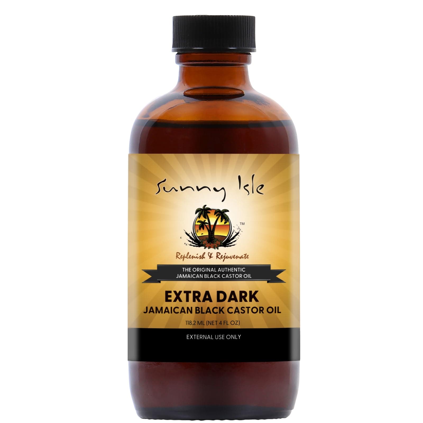 Extra Dark Jamaican Black Castor Oil - Natural Hair, Scalp & Skin Treatment - 4 Fl Oz